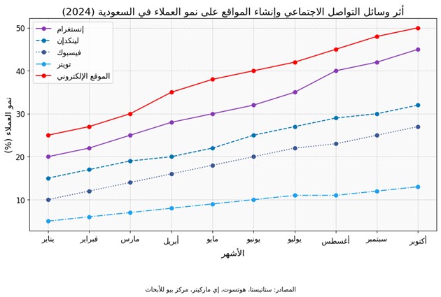 Impact of social media and website creation on client growth 2024